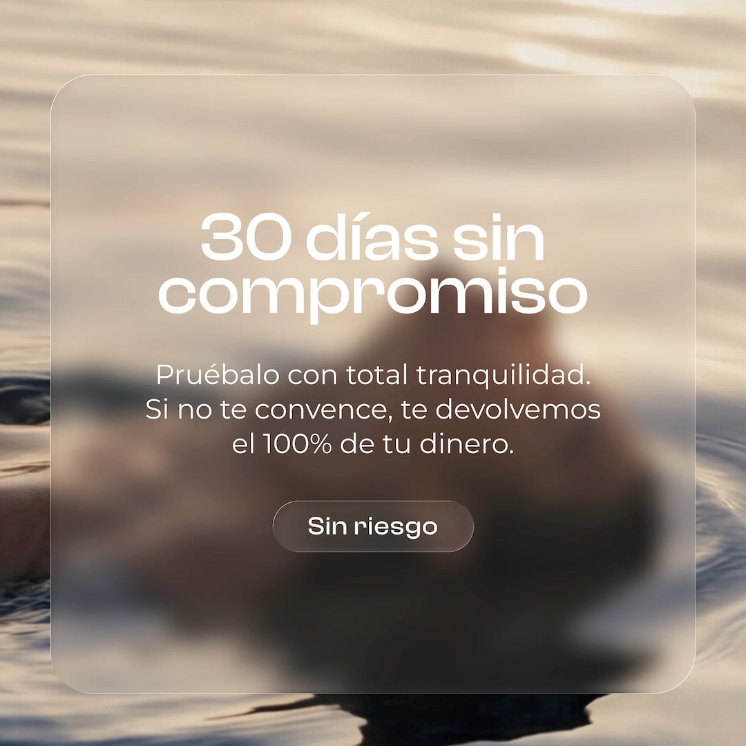 Garantía de 30 días sin compromiso en el filtro de ducha Aqualibú, devolución del 100%