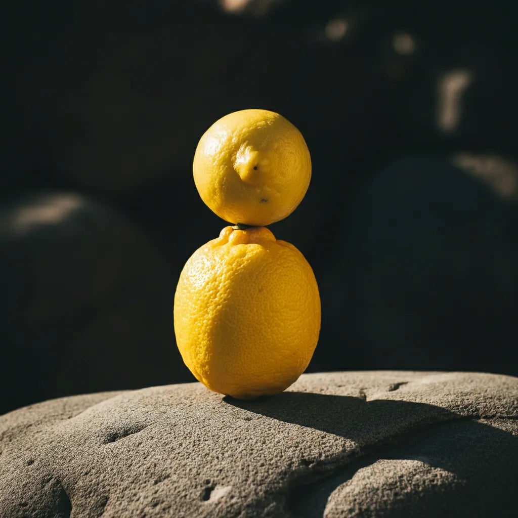 Limón fresco como símbolo de vitamina C, frescura y bienestar en el ritual aqualibú.
