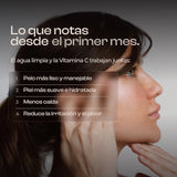 Beneficios del filtro de ducha con vitamina C Aqualibú desde el primer mes: pelo liso y piel hidratada